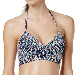 Sundazed Animal Print Wraps Halter Bikini Top Swimsuit Separates U/W New 4/25
